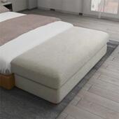 卧室床尾凳储物凳简约长条凳沙发脚踏凳储存换鞋 凳床头床前收纳凳