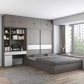 榻榻米衣柜床一体小户型多功能现代简约1.8实木储物床1.2米儿童床