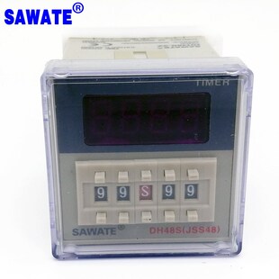 SAWATE电子数显高精度时间继电器DH48S 2Z全自动延时计时器定时器