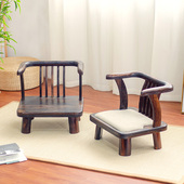 实木餐椅榻榻米座椅矮款 小椅子阳台休闲茶几椅家用靠背凳子餐桌椅