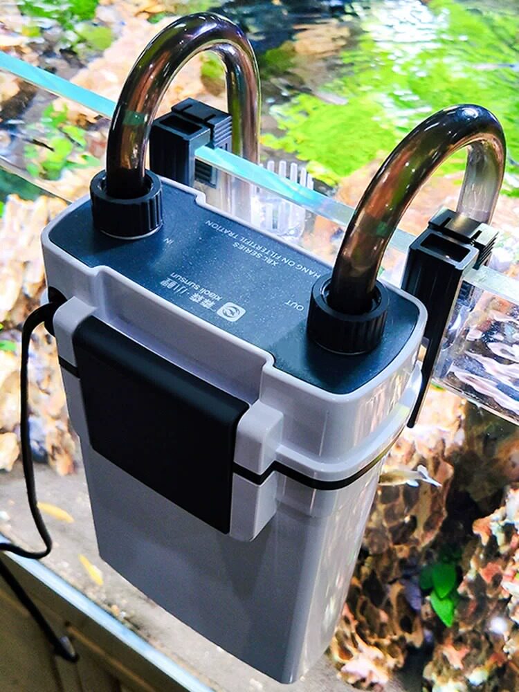 森森鱼缸壁挂过滤桶过滤器外置小型静音外挂式净水过滤除油膜系统