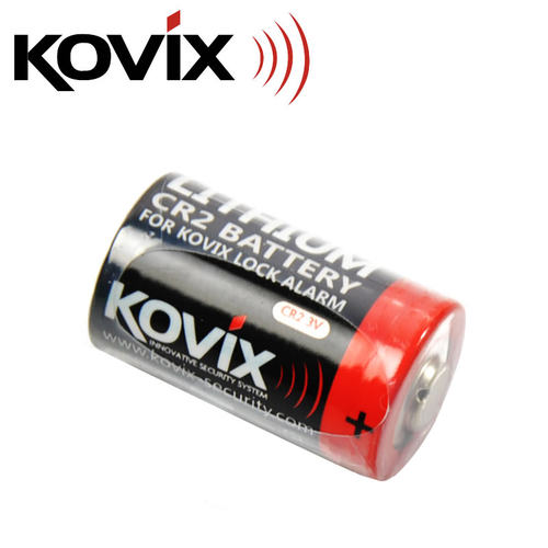 KOVIX摩托车报警碟刹锁原装锂电池一节约用7至10个月CR2 3V