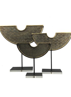 现代新中式创意亚克力树脂工艺品 样板间酒店别墅艺术品软装饰品