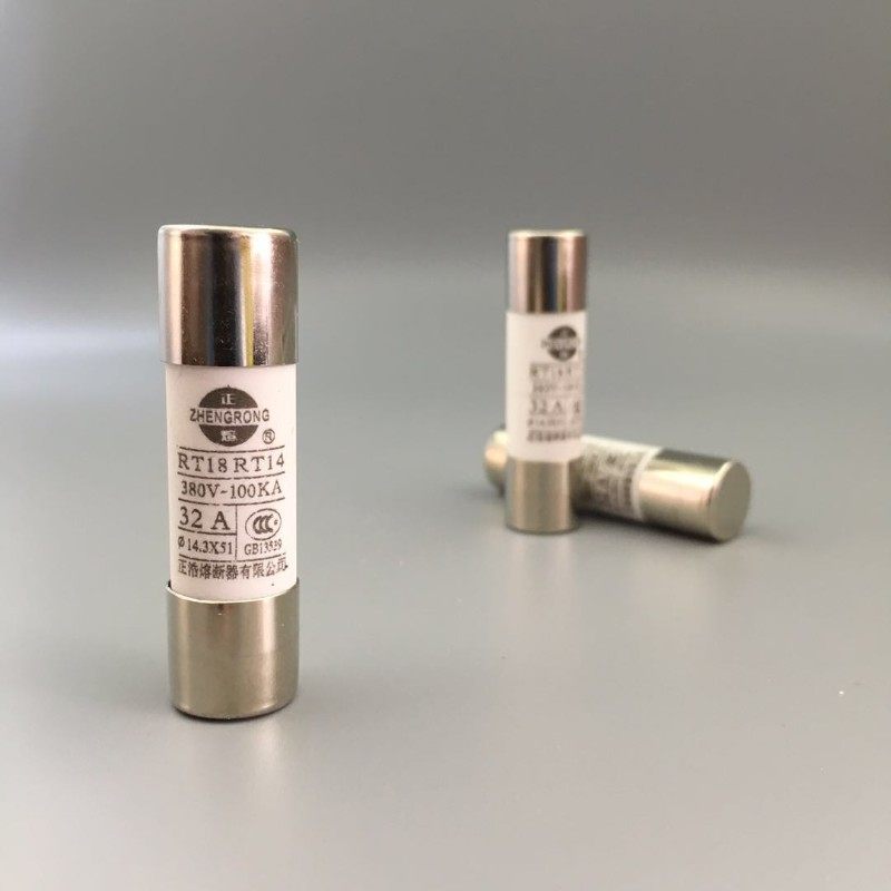 RT19正熔陶瓷保险丝管14.3X51mm熔断器14X51熔芯熔丝32 40 50 63A
