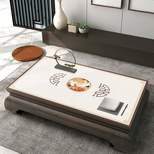 新中式 防水防油免洗防烫桌面保护膜客厅茶几垫子 茶几桌布2022新款