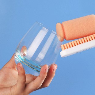 长柄杯刷四合一内外壁双面清洁杯子档位可调内置吸管刷旋转伸缩款