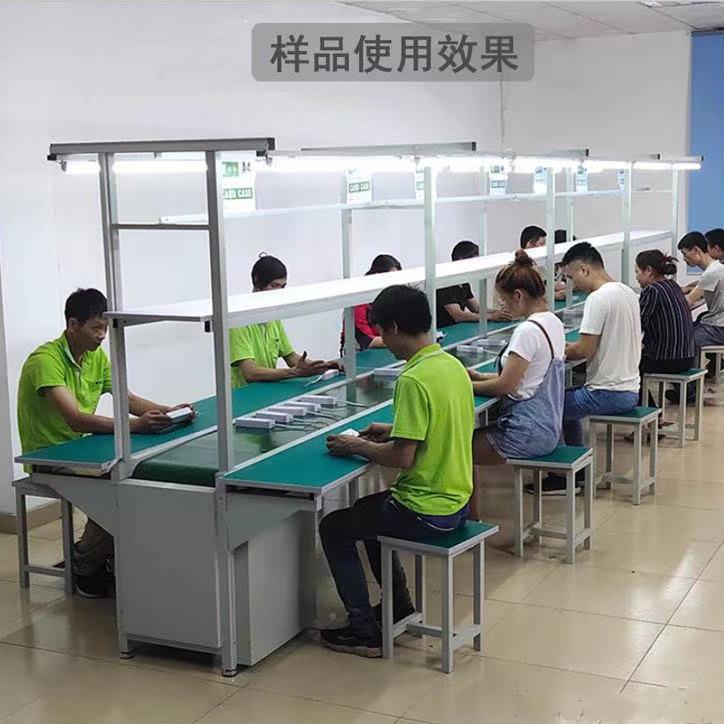 京粤台防静电工作台带车灯打包间流水线工作台桌子操作台工作台