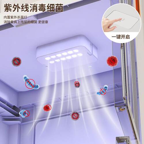 厨房置物用架家纳收架多功能橱柜多层放碗碗柜沥水消MGX消毒毒碟