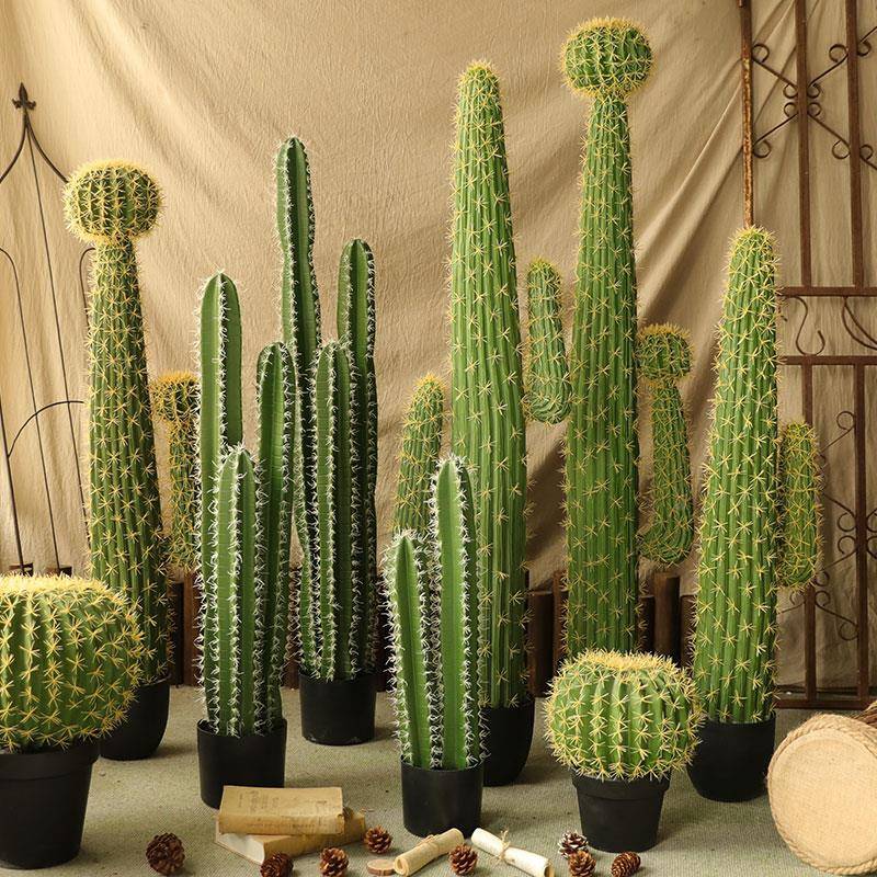 仿真仙人球仙柱大型植物栽内绿植人橱盆窗装室饰造景量天尺仿真仙