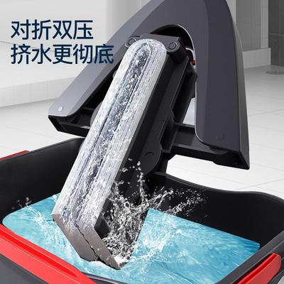 β海/微力829挤达胶棉吸懒水绵拖把水免手洗对折家用大号人