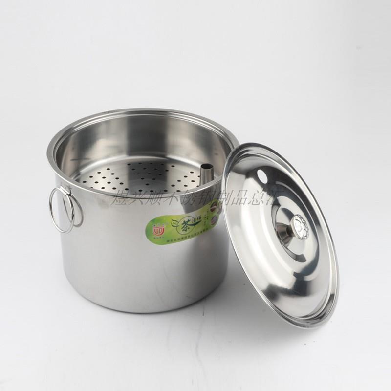 桶加厚不锈钢茶水TFF茶渣桶茶盘排水桶接水桶垃圾带盖桶送排水管