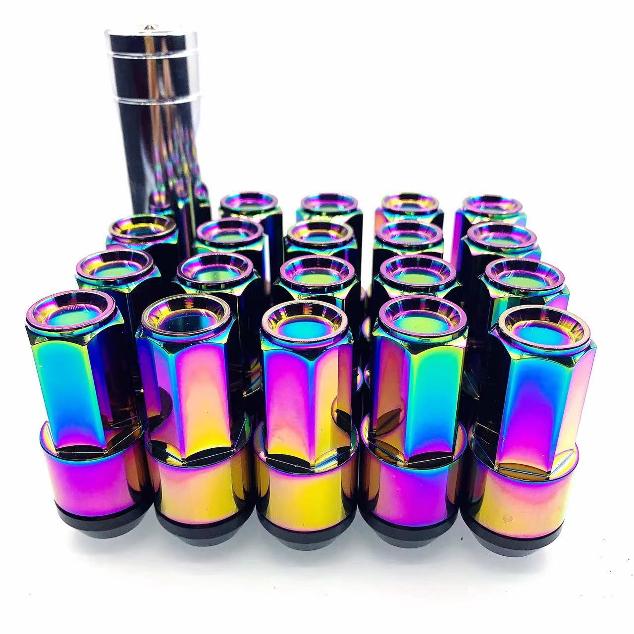 二合一长款配套筒20+1一套轮毂改装轮胎螺丝螺帽锻造可以打logo