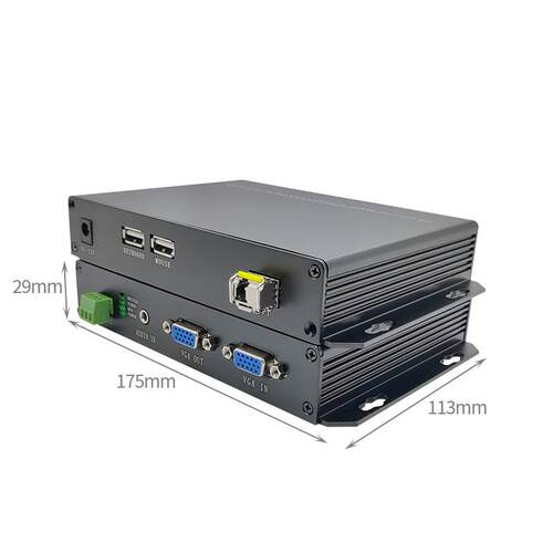 A收发器传输延长20里支持192*1200高清分辨率V0G公+vga+kvmKVM光