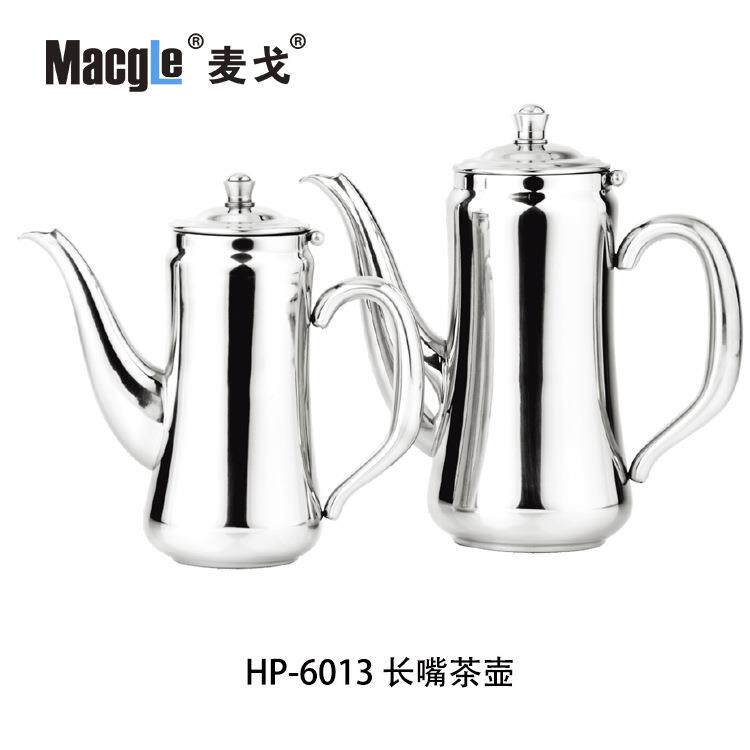 厚HP-6012/304加不锈盖水壶带冷水壶短嘴凉水壶酒吧扎钢壶