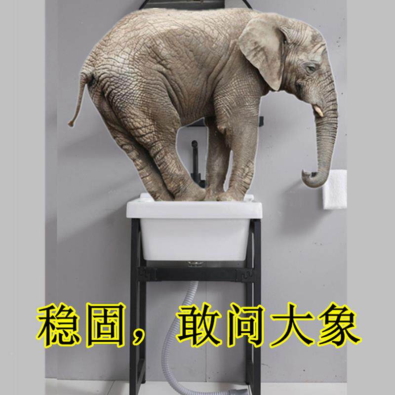 新款陶瓷体盆式台衣支架741阳台洗池加深简约家用台盆户外水一槽