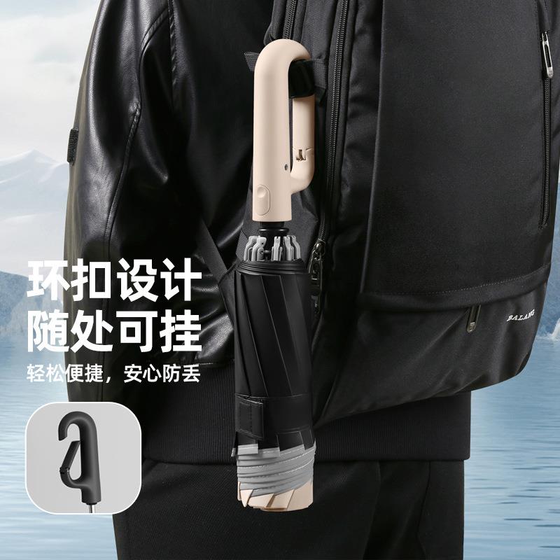 超大号环扣雨伞家用全自动便携抗风男士专用反向折叠晴雨两用女无