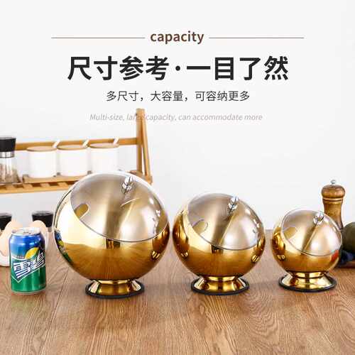不锈钢桌面垃圾桶家用厨房办公茶几台面收纳盒餐桌清洁KTV烟之满