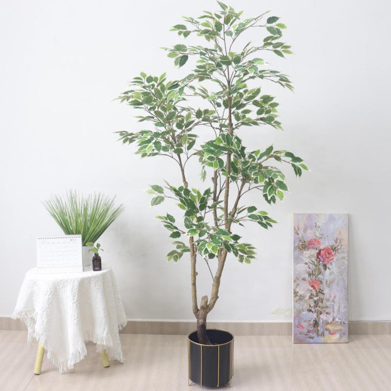 真植物仿真树盆栽室室内客厅落地绿仿植盆景摆件榕橱7900窗办公装