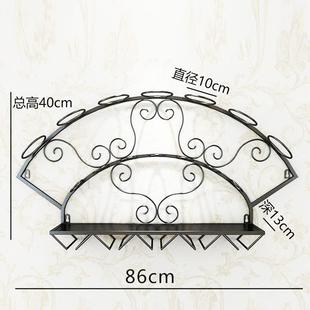 墙壁餐厅 架壁挂置物架厅吧简易家用墙上挂酒酒柜客创酒架01意欧式
