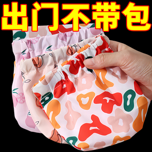 弹片印花收纳包口红包钥匙化妆袋包零钱包里面小包卡包便携品包内