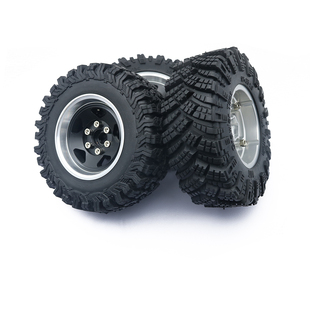 美嘉欣MJX h12y金属夹胎轮毂轮胎改装升级配件1.9寸轮胎百路驰