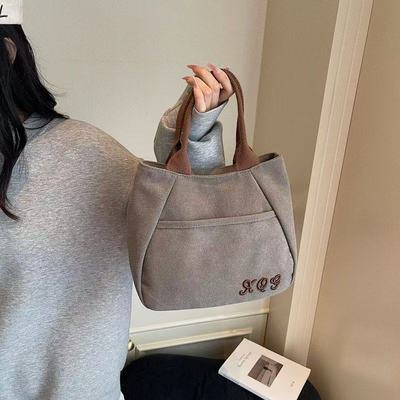 小众帆布包女出门上班小拎包通勤