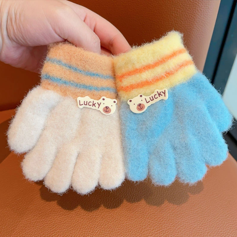 儿童手套冬天五指分指女童婴儿宝宝可爱男女童幼儿加厚1-3岁保暖