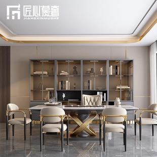 轻奢高级茶台烧水壶一体办公室客厅茶桌简约现代岩板茶几功夫茶桌