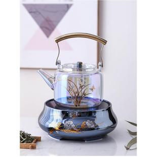 电陶炉家用煮茶器贝彩烧玻璃壶陶总堂烧水炉静音电陶壶养生壶围炉