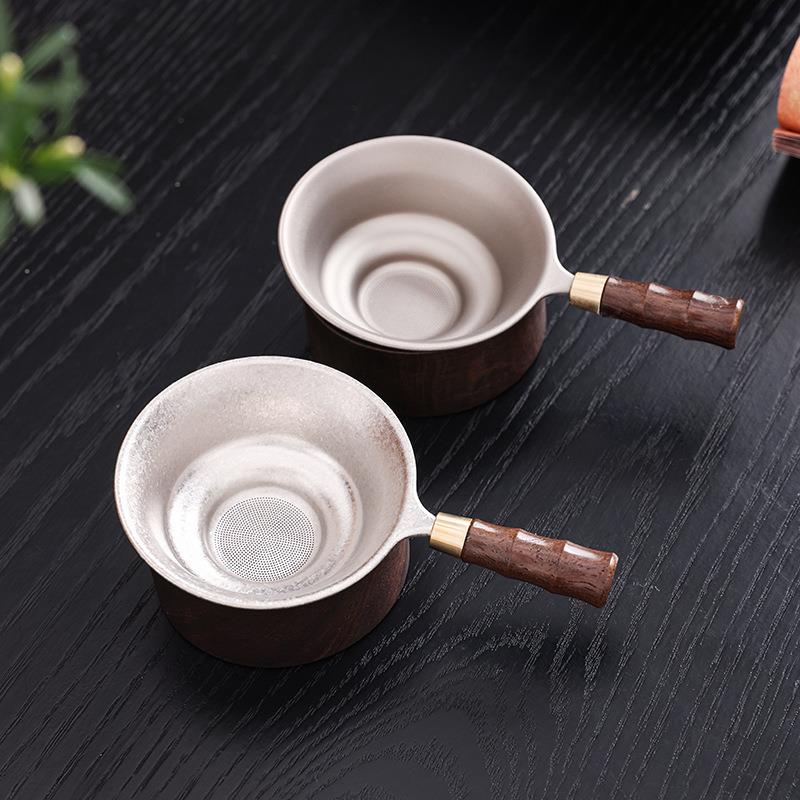 茶漏千孔茶滤滤茶器漏网超细茶叶滤网茶隔公道杯创意茶具配件纯钛