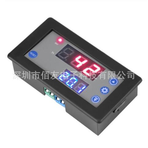 直流12 v时间延迟继电器模块循环定时器数字LED双显示