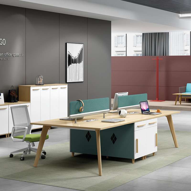 上海办公家具职员办公桌组合简约现代屏风卡位工作位四人员工桌