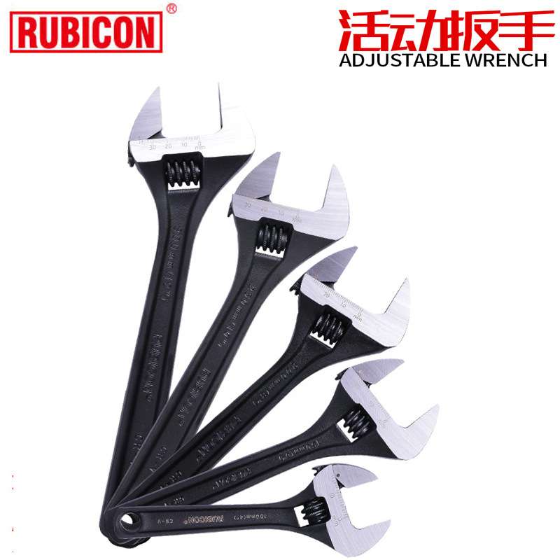 罗宾汉Rubicon 鉻钒钢带刻度 RAP-004/6/8/10/12/15/18寸活动扳手