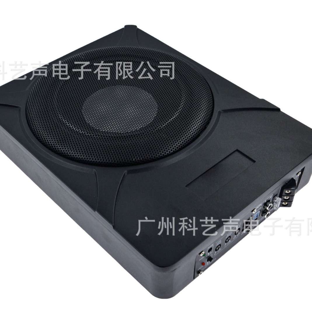 直销车载音响改装钢炮 10寸12V大功率有源超重超薄汽车低音炮