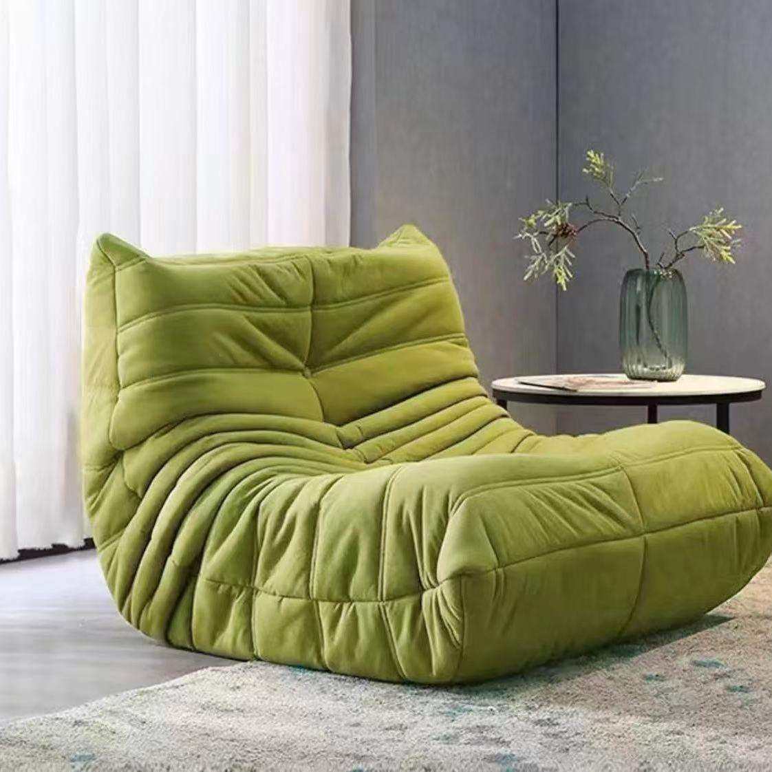 懒人沙发毛毛虫客厅可睡可躺阳台休闲榻榻米奶油风单人网红休闲椅