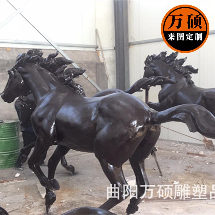玻璃钢动物雕塑奔马雕塑户外园林别墅景观装饰品摆件