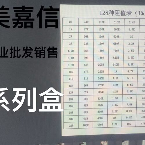 贴片电阻包电阻盒0402 0603 0805 1206电阻本包元件全系列样品盒