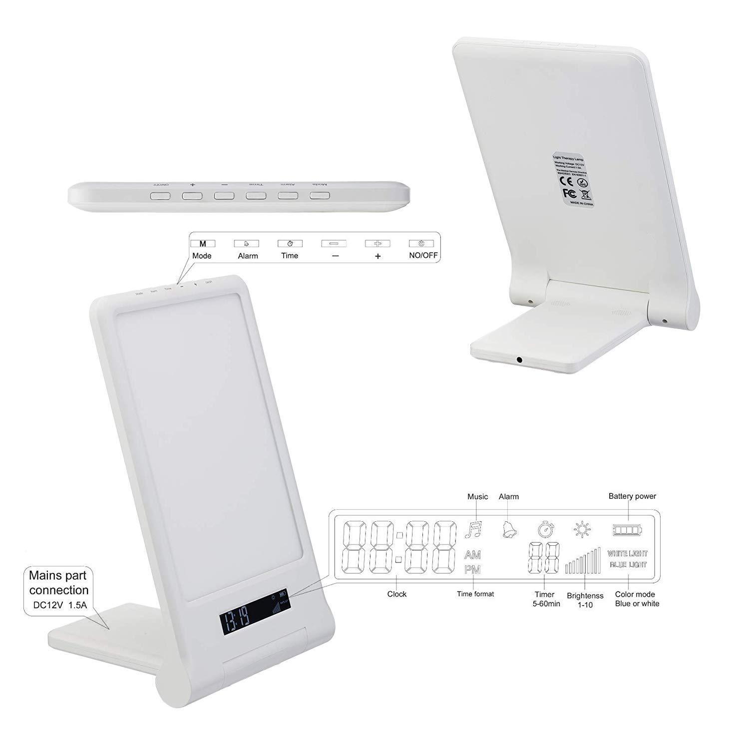 新款私模认证齐全happylightSAD灯SAD光疗灯SADlight带唤醒灯