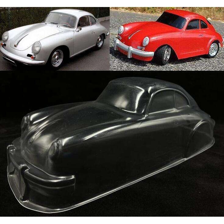 1/10平跑车壳Mini M车壳Porsche 356透明PC车壳210mm Tamiya M210