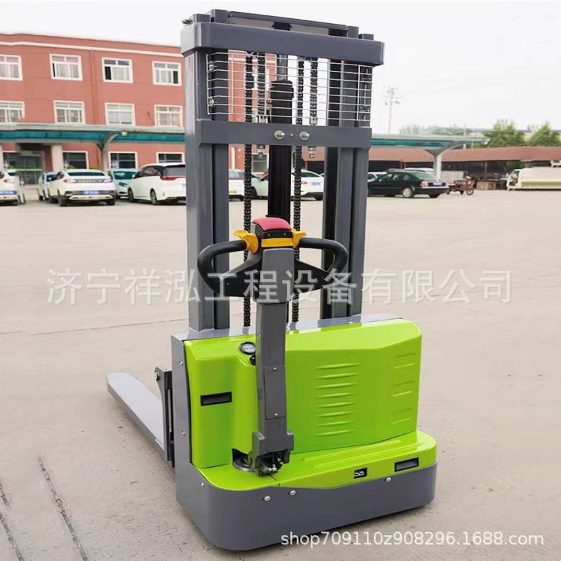 手扶站立式堆高车 纯电动液压装卸车 全自动液压升高搬运装卸叉车