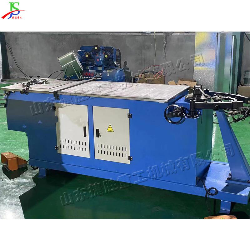 卧式虾米弯头机电动圆管弯头成型机自动白铁皮风管弯头压边机