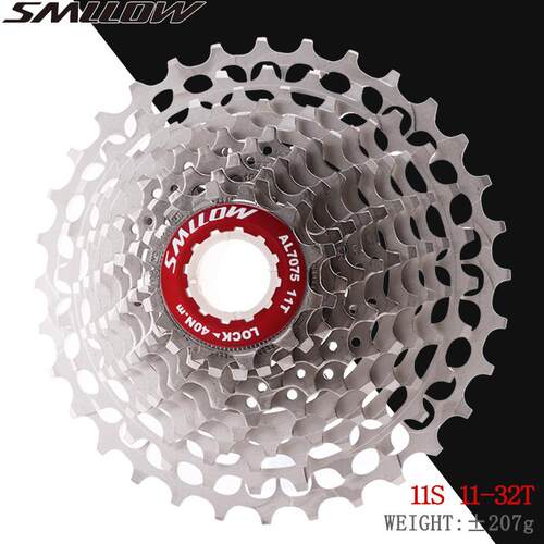 SMLLOW超轻CNC山地/公路车飞轮镂空11速减重爬坡卡式塔轮11-32T