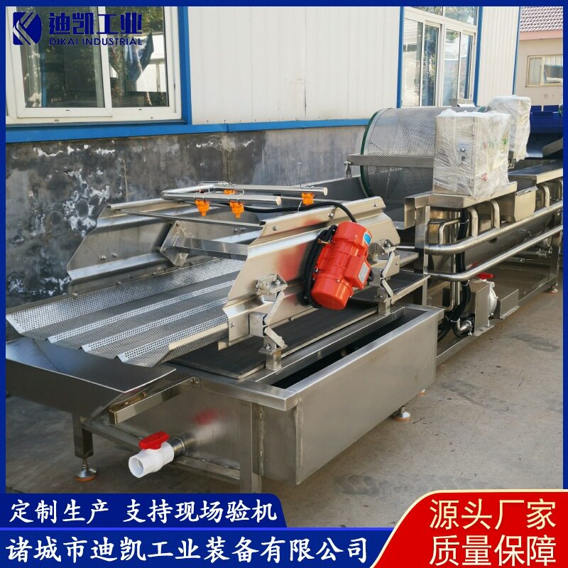 叶菜类蔬菜涡流清洗机 高压涡流清洗沥水一体机 蔬菜清洗机图片