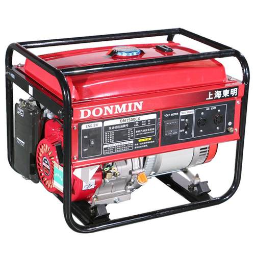 东明DONMIN单相220v6KW户外野外小型工程汽油发电机DM7500CX