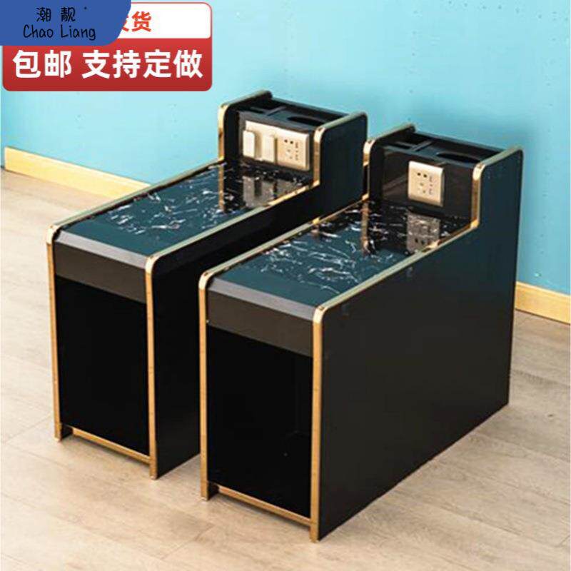 足浴店茶几柜足疗茶几桑拿按摩床浴场足浴沙发中间小茶几柜经济