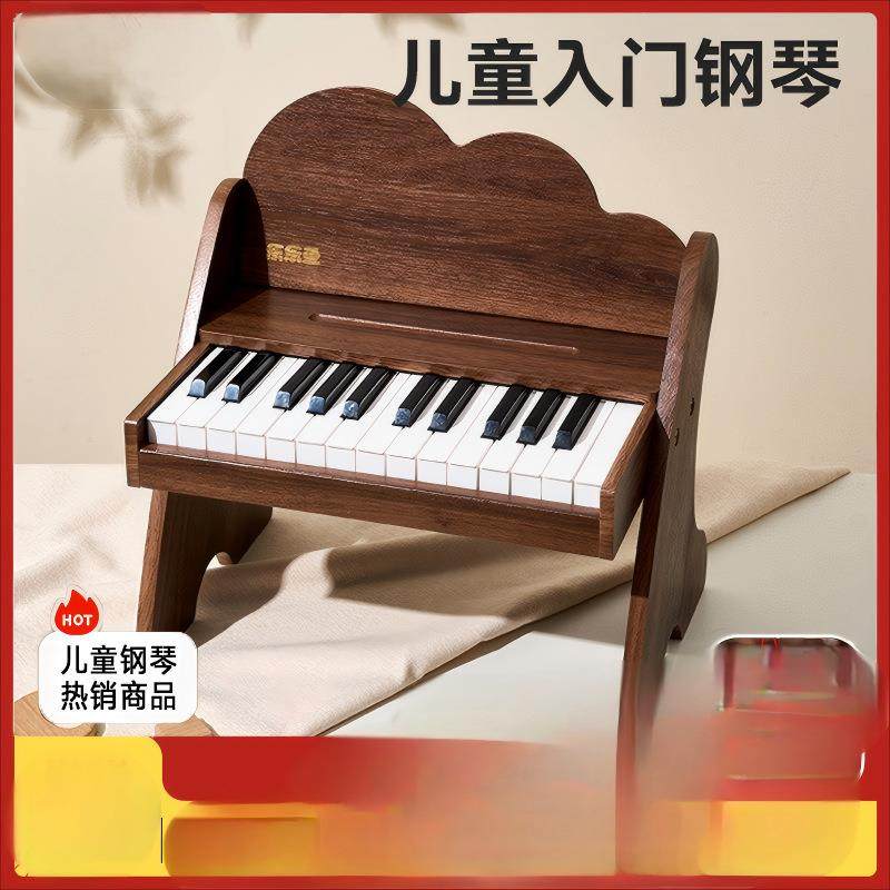 儿童小钢琴电子琴木质玩具入门可弹奏宝宝女孩婴儿