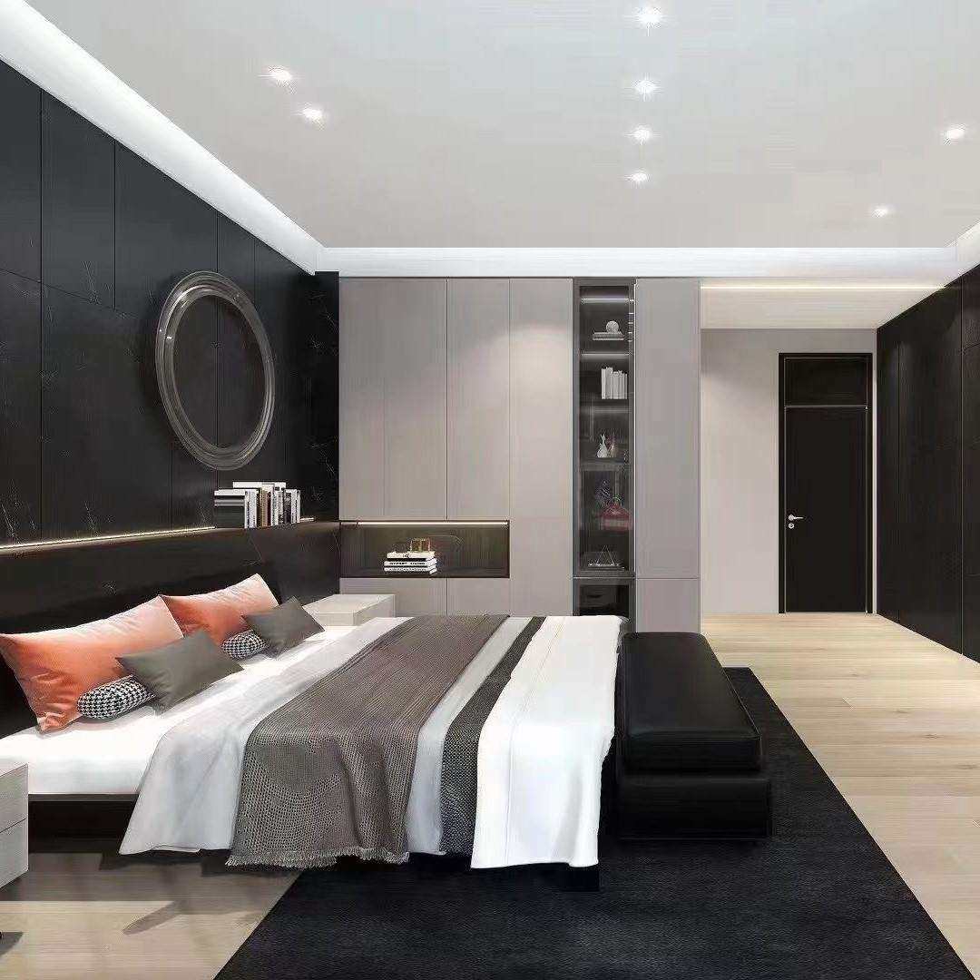 北京全屋定制克诺斯邦柜体烤漆门板衣柜衣帽间人体感应灯