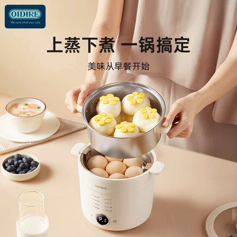 OIDIRE煮蛋器多功能小型温泉煮蛋机蒸蛋器防干烧可定时煮鸡蛋神器