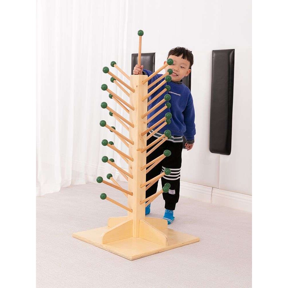幼儿园手偶架手偶收纳架整理架手指偶展示架木偶收纳架木制展示架