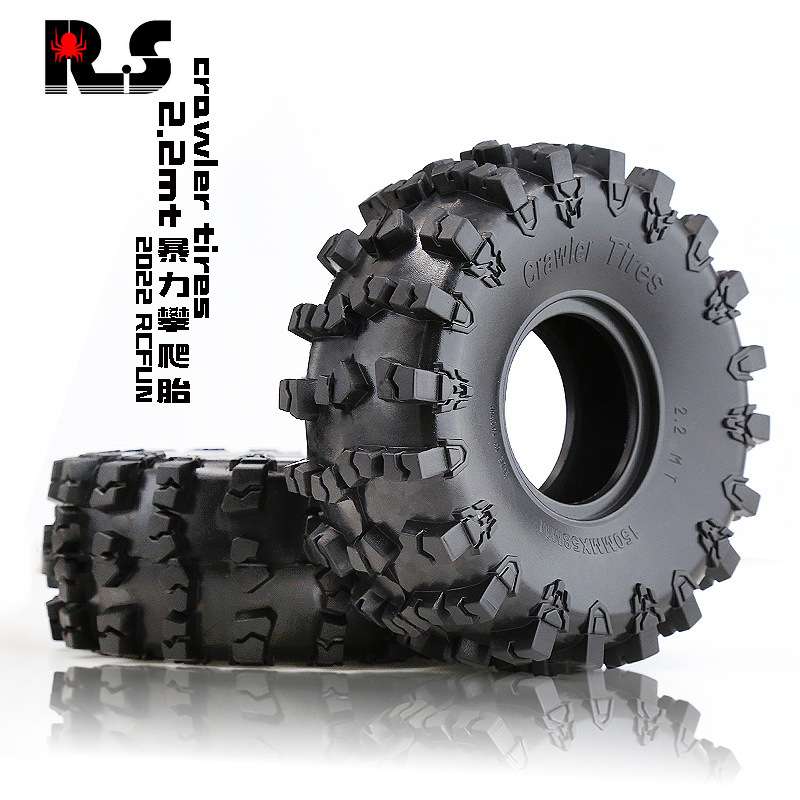 RS 红蜘蛛 AXIAL 1/10 山羊 TRX-4攀爬胎管架攀爬 2.2寸勇士胎R59